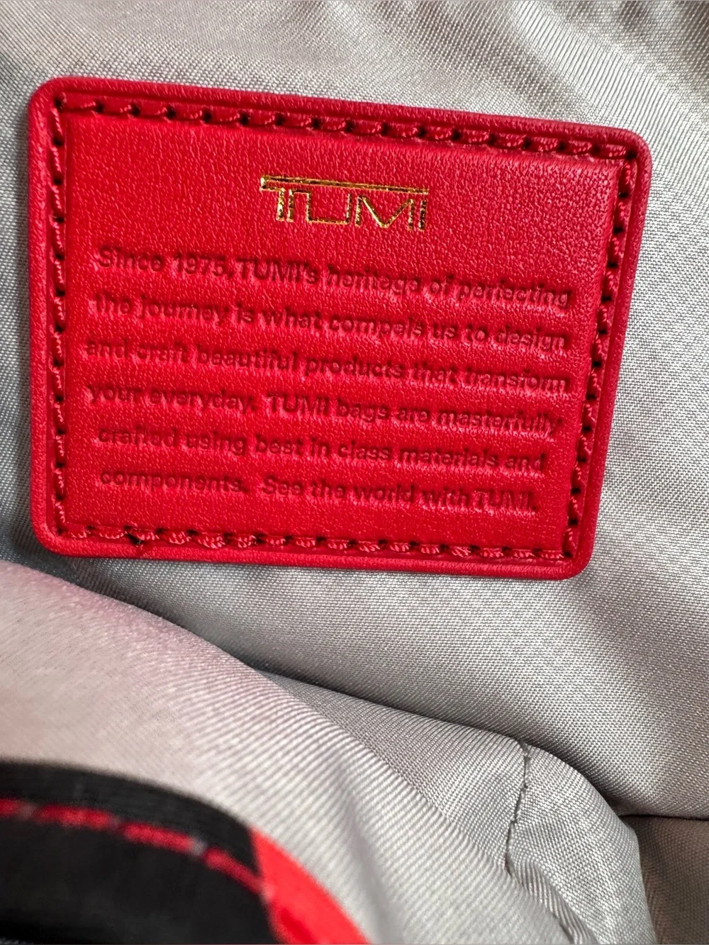 Tumi Hagen Backpack in Sunset Red Nylon